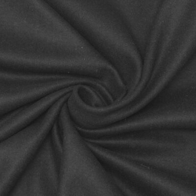 Black Wool Serge Drape
